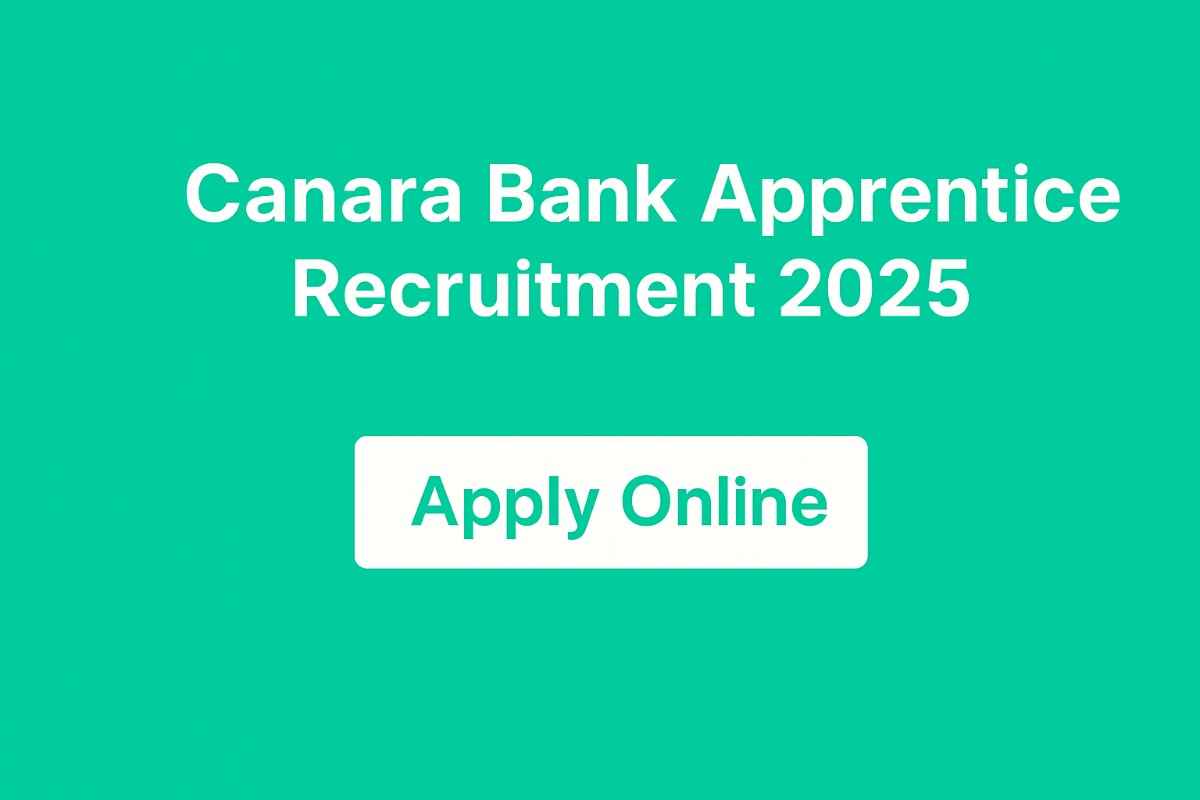 Canara Bank Apprentice Recruitment 2025 – Apply for 3500 Posts