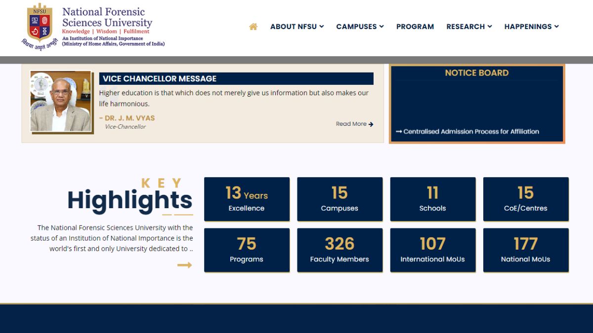 NFSU Non-Teaching Recruitment 2026