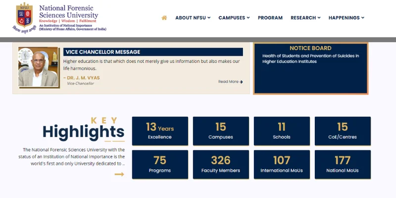 NFSU Official Website