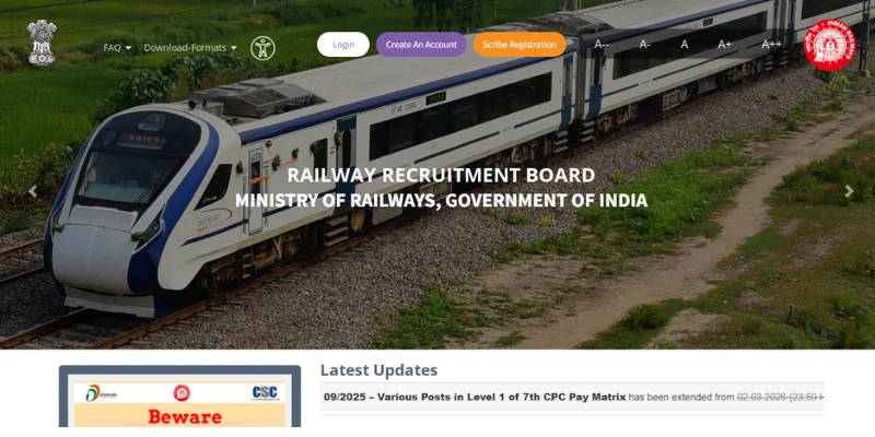 RRB Group-D Online Form 2026