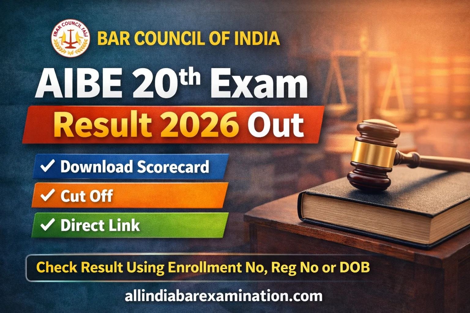 AIBE 20th Exam Result 2026