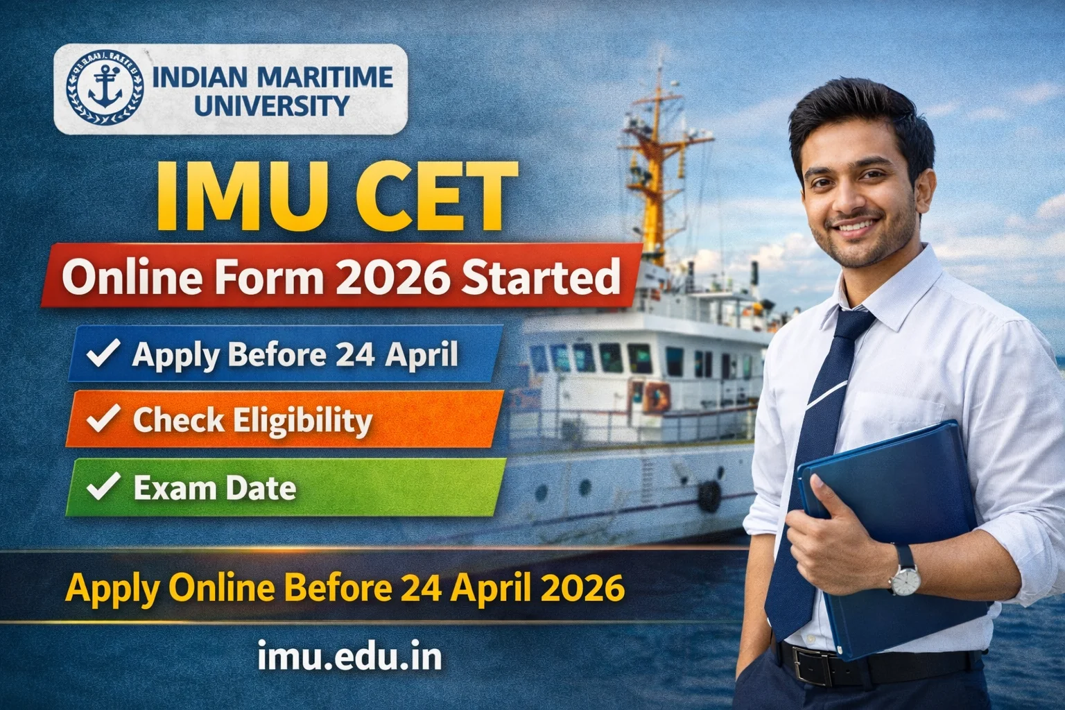 IMU CET Admissions Online Form 2026