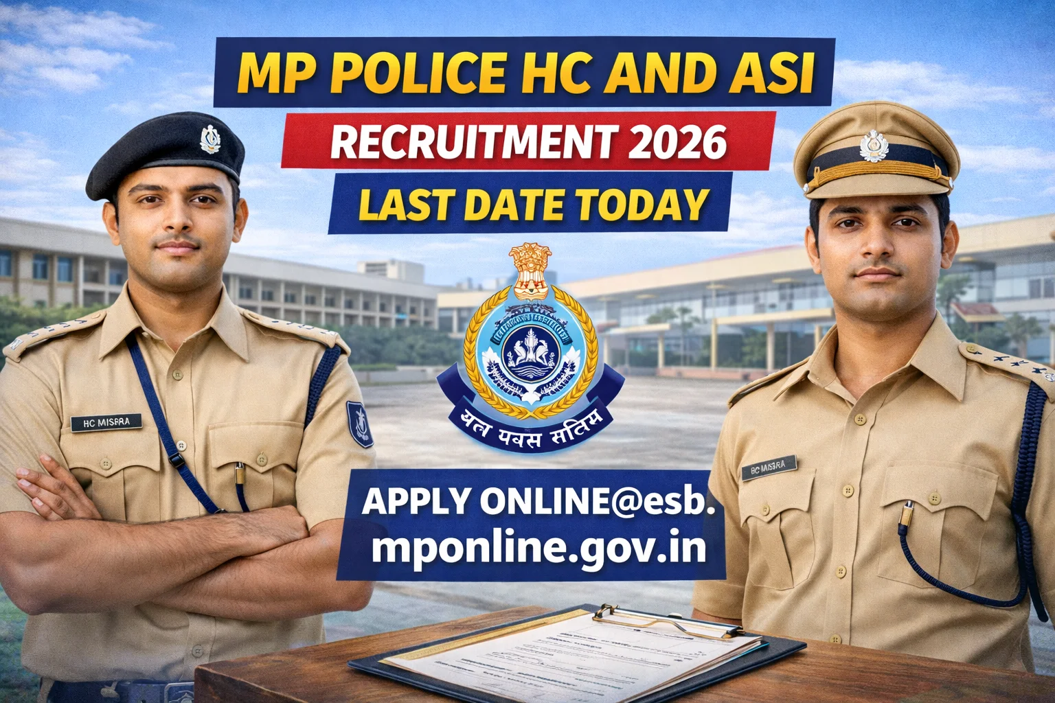 MP Police HC and ASI Recruitment 2026