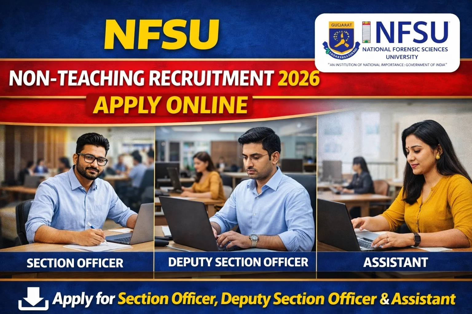 NFSU Non-Teaching Recruitment 2026