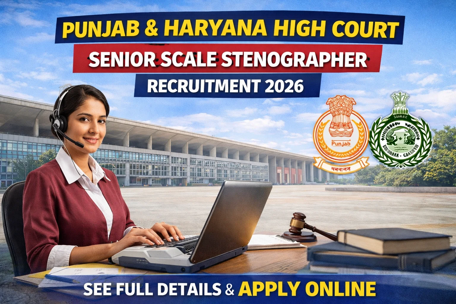 Punjab and Haryana High Court Senior Scale Stenographer Recruitment 2026